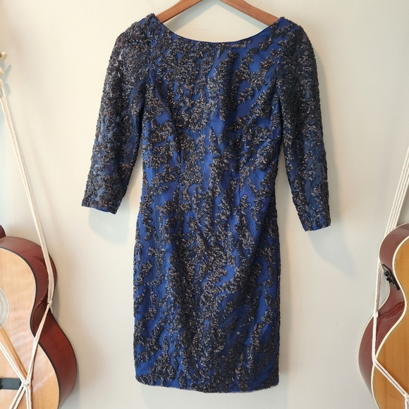 Aidan by Aidan Mattox Dresses & Skirts - Aidan Mattox Sequin Bateau Neck Column Dress